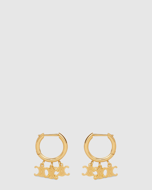 [CELINE-셀린느]트리옹프 트리오 후프 귀걸이 460GA6