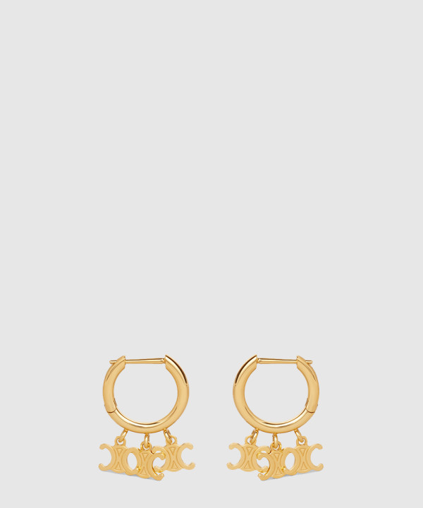 [CELINE-셀린느]트리옹프 트리오 후프 귀걸이 460GA6