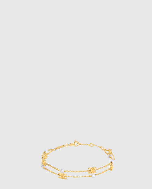 [CELINE-셀린느]트리옹프 펄 더블 팔찌 460PL6