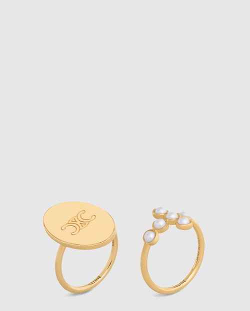 [CELINE-셀린느]트리옹프 포크 반지 460QO6