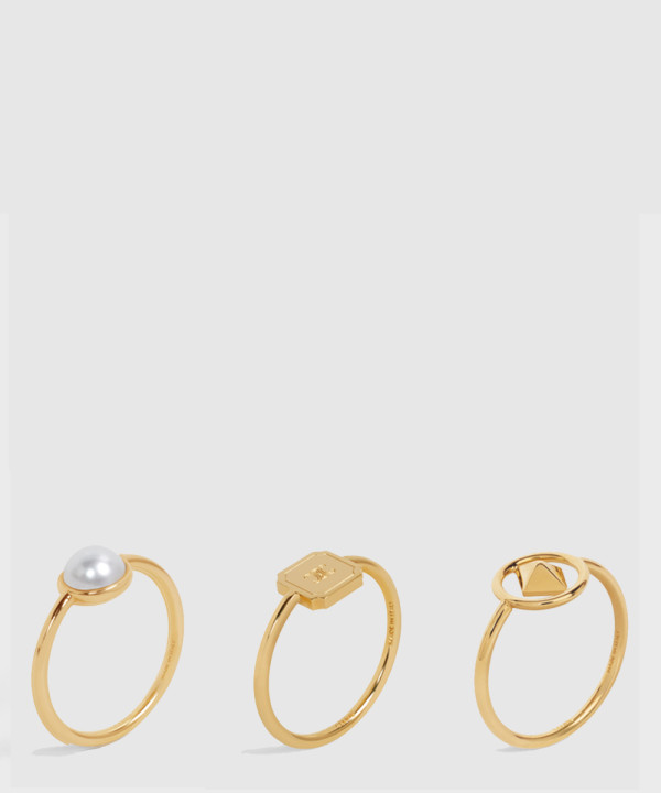 [CELINE-셀린느]분리형 황동 및 레진 진주 반지 460HR6