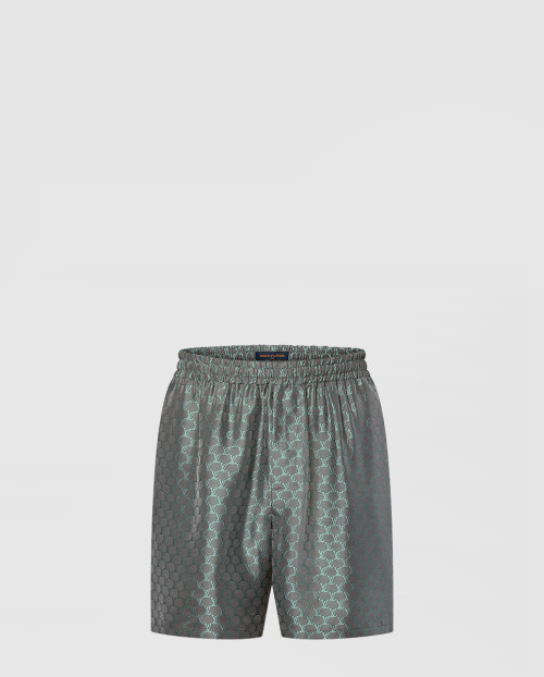 [LOUIS VUITTON-루이비통]드로스트링 자카드 실크 블렌드 쇼츠 1AFRKG