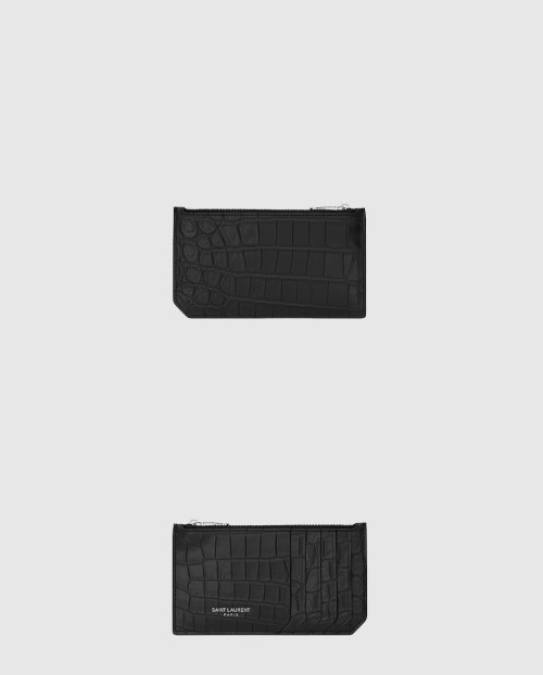 [SAINT LAURENT-생로랑]클래식 파리지앵 크로커 엠보 가죽 5단 지퍼백 631992