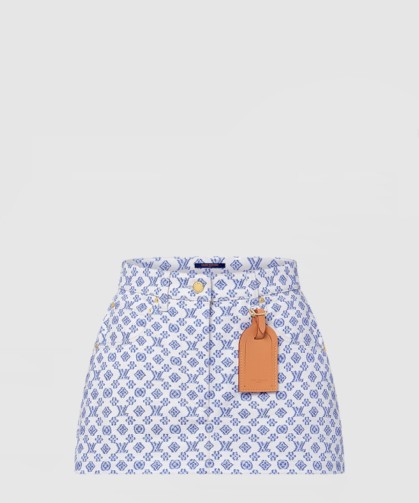 [LOUIS VUITTON-루이비통]프린트 미니 스커트 1AFTGN