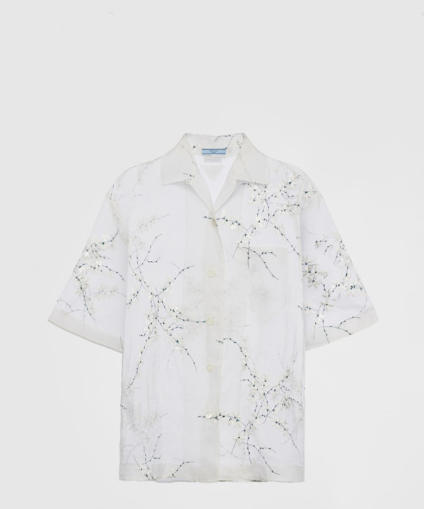 [PRADA-프라다]겹쳐진 자수 장식 셔츠 P433BR