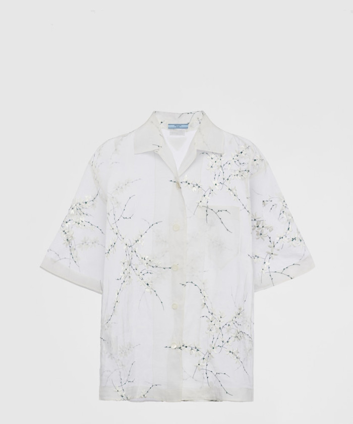 레플리카|이미테이션 prada-프라다겹쳐진-자수-장식-셔츠-p433br