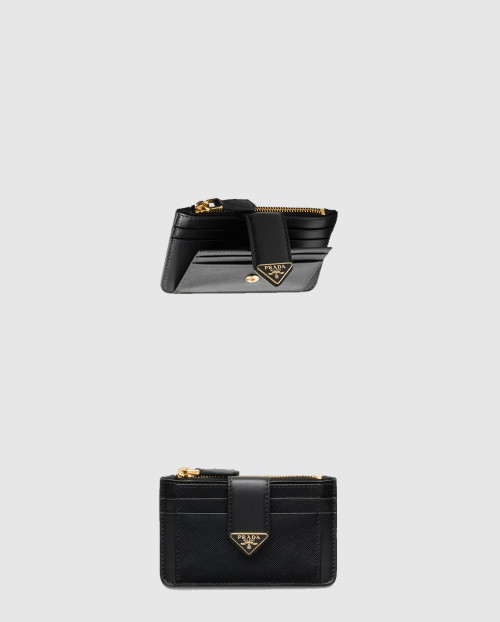 [PRADA-프라다]사피아노 및 가죽 카드 지갑 1MC038