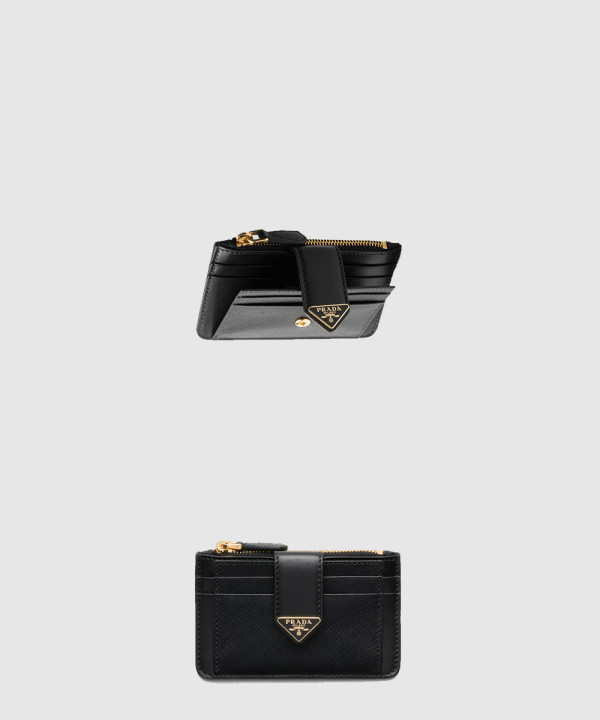 [PRADA-프라다]사피아노 및 가죽 카드 지갑 1MC038