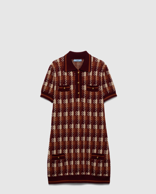 [PRADA-프라다]울 니트 미니 드레스 23A051