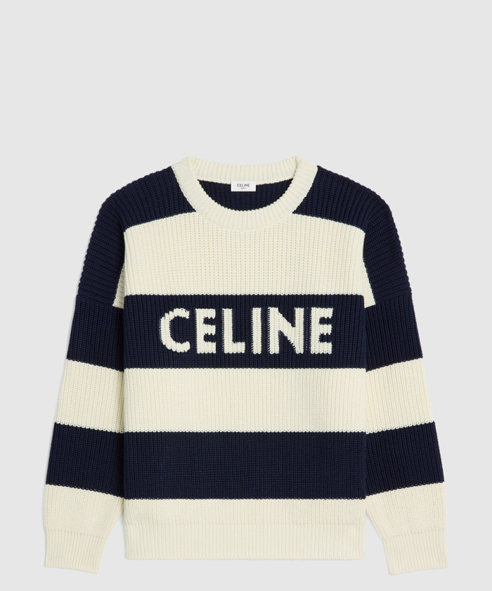 레플리카|이미테이션 celine-셀린느오버사이즈-스웨터-스트라이프-코튼-2adcw4