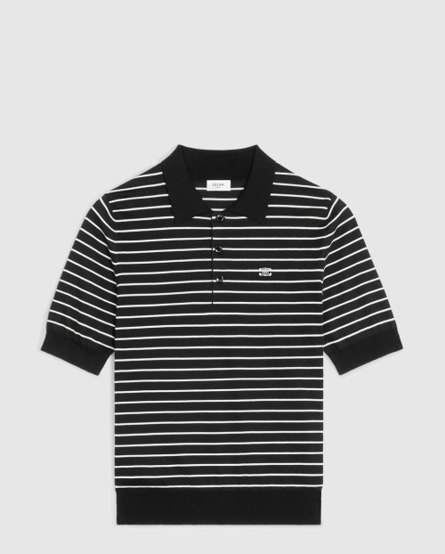 [CELINE-셀린느]트리옹프 폴로 스트라이프 파인 코튼 2ADCT3