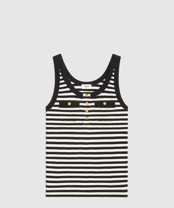 레플리카|이미테이션 celine-셀린느마리니에르-탱크-탑-리브드-코튼-저지-2x47h1