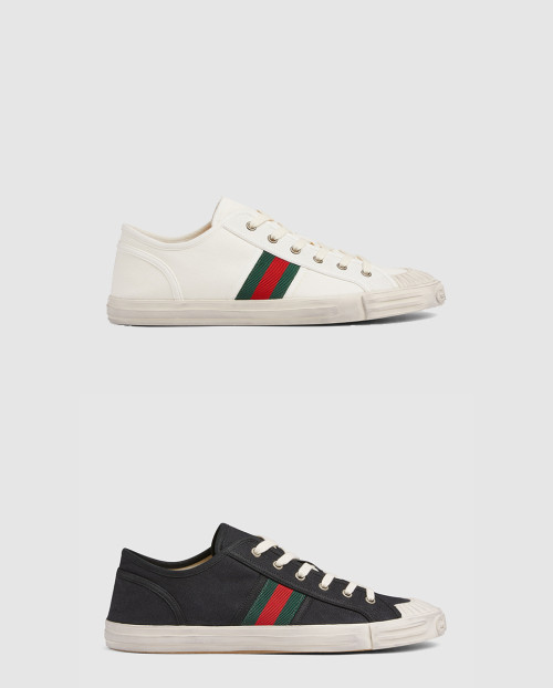 [GUCCI-구찌]웹 디테일의 스니커즈 786366