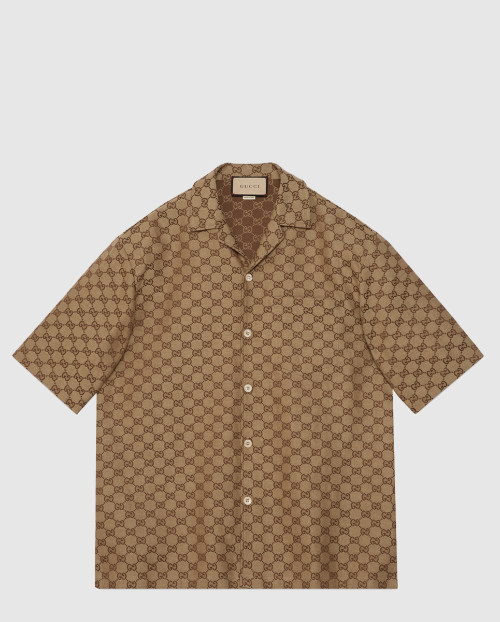 [GUCCI-구찌]GG 리넨 혼방 캔버스 셔츠 742707