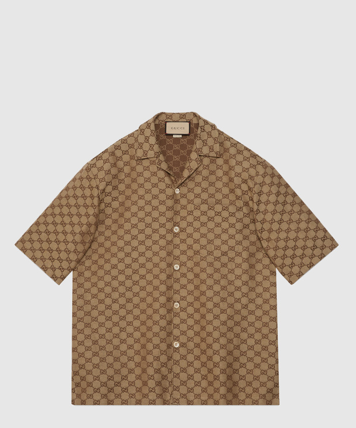 레플리카|이미테이션 gucci-구찌gg-리넨-혼방-캔버스-셔츠-742707