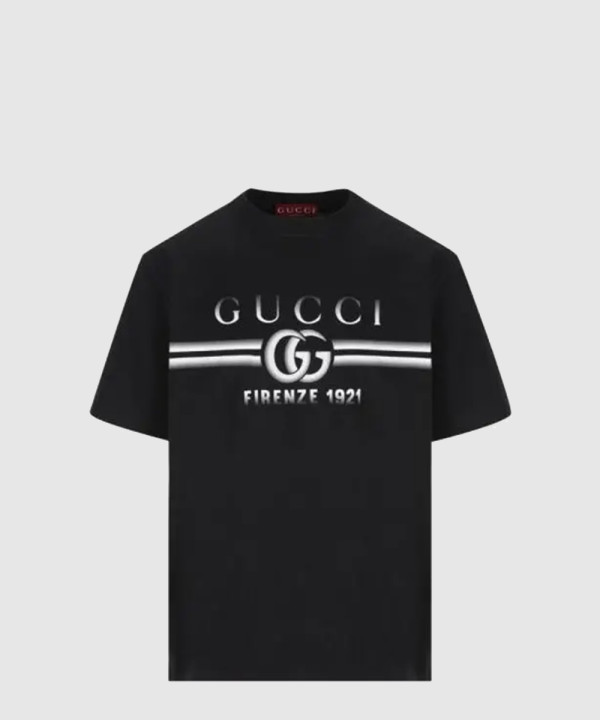[GUCCI-구찌]프린트 코튼 저지 티셔츠 785345