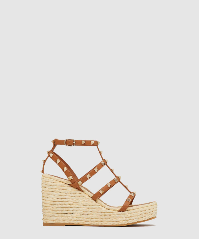 레플리카|이미테이션 valentino-발렌티노락스터드-스트랩-웨지-샌들