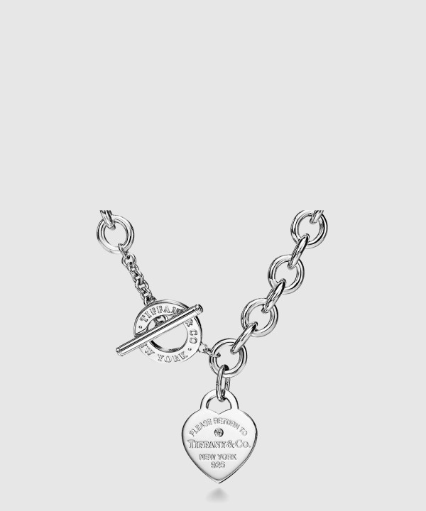 [TIFFANY-티파니]하트 태그 목걸이