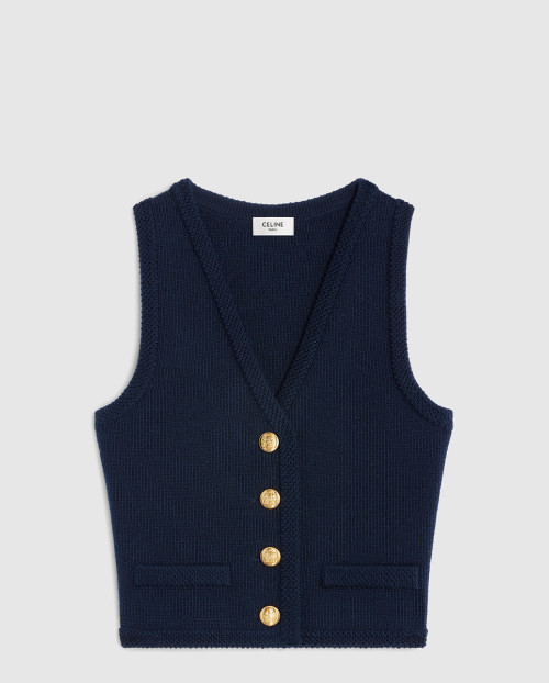 [CELINE-셀린느]울 크롭 카디건 2AJ712