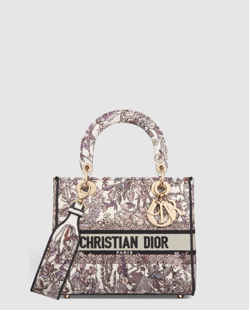 [DIOR-디올]레이디백 램스킨 미듐 M0565