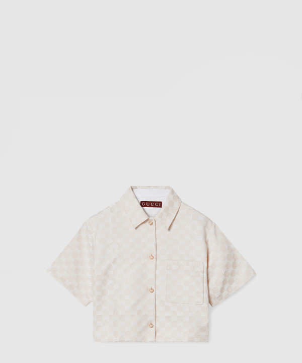 [GUCCI-구찌]GG 코튼 개버딘 셔츠 784901