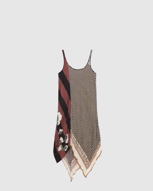 [LOEWE-로에베]크링클 하보타이 민소매 미디 드레스