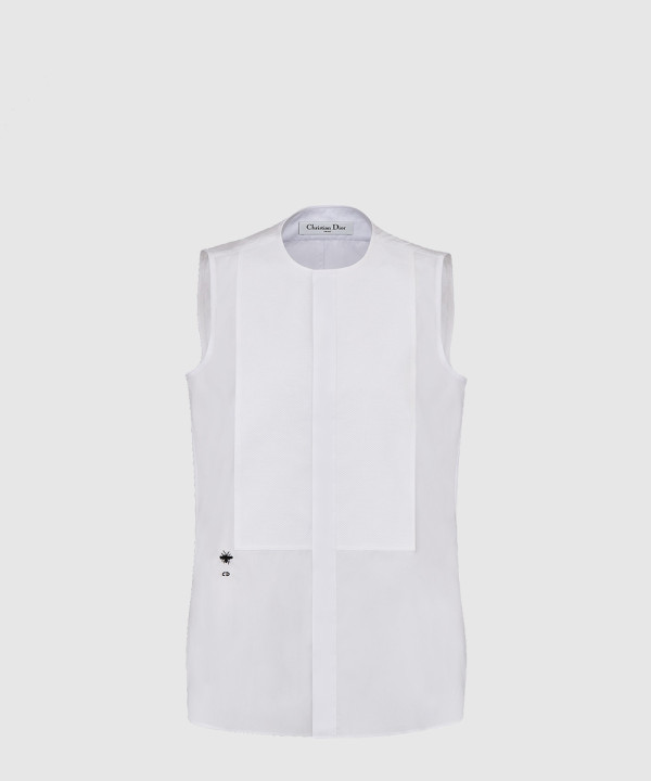 [DIOR-디올]플래스트런 민소매 블라우스 841B4