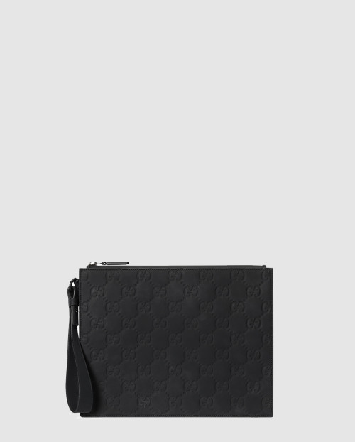 [GUCCI-구찌]GG 러버 효과 파우치 771319