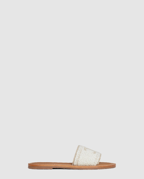 [CELINE-셀린느]림피아 트라이엄프 자가드 양털 뮬 357924