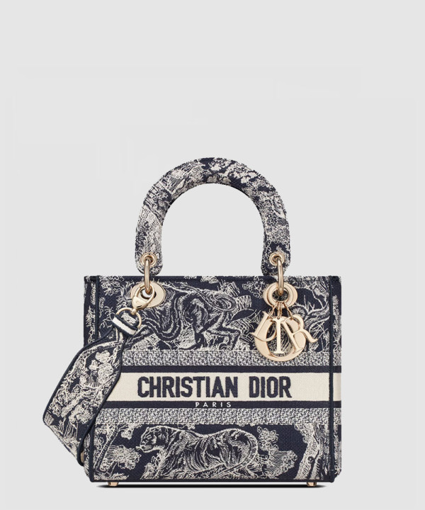 [DIOR-디올]레이디백 램스킨 미듐 M0565