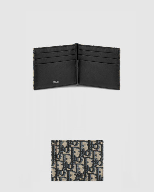 [DIOR-디올]머니 클립 지갑 2ESBH