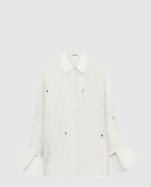 [LOEWE-로에베]실크와 코튼 셔츠