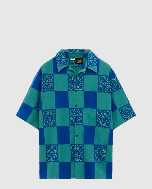 [LOEWE-로에베]반팔 셔츠 테리 코튼 자카드