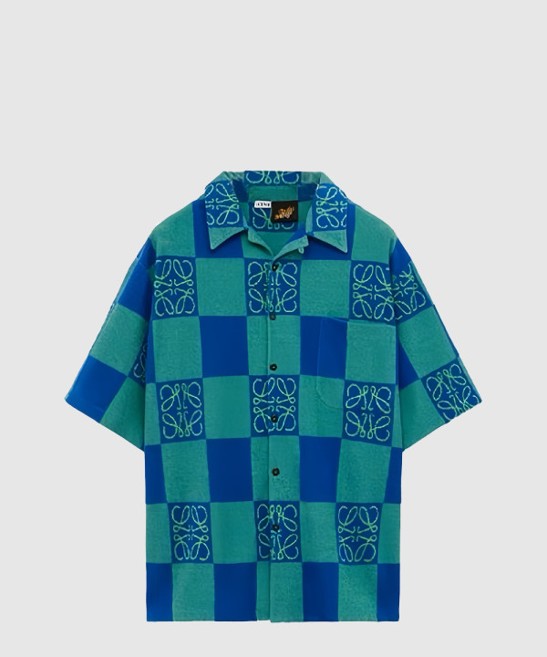 [LOEWE-로에베]반팔 셔츠 테리 코튼 자카드