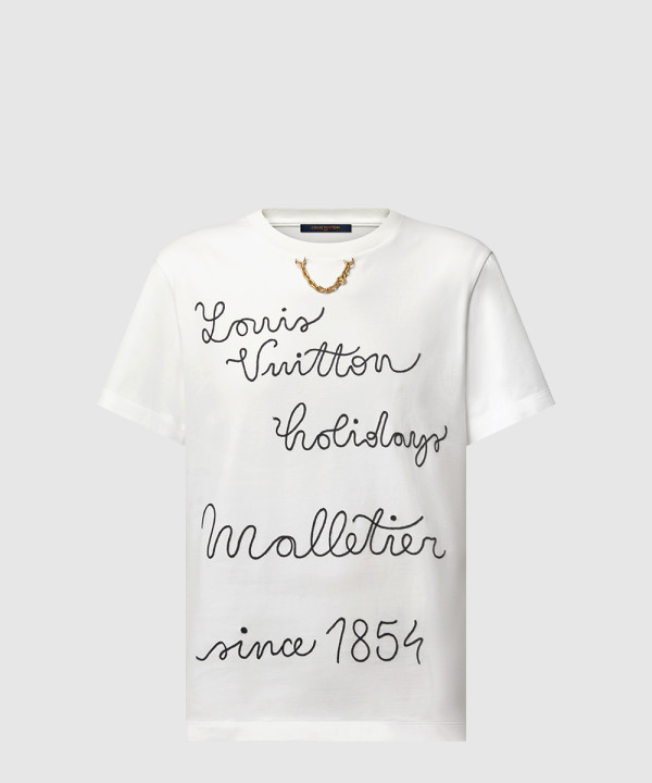 [LOUIS VUITTON-루이비통]엠브로이더드 클럽 티셔츠 1AFYOX