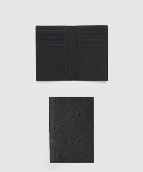 [GUCCI-구찌]GG 러버 효과 롱 카드 케이스 771317