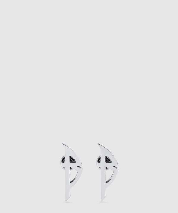 [BALENCIAGA-발렌시아가]타이포 메탈 귀걸이 787785