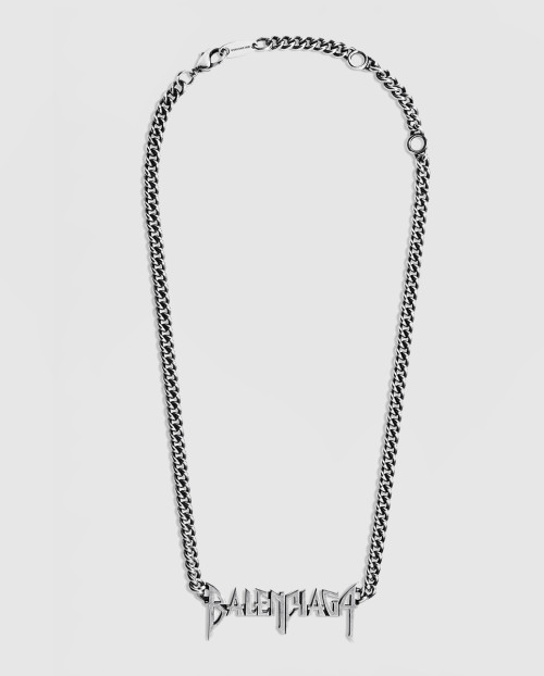 [BALENCIAGA-발렌시아가]타이포 메탈 목걸이 787781