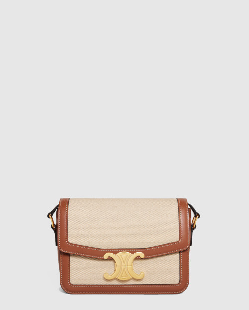 [CELINE-셀린느]패브릭과 소가죽 클러치 188882