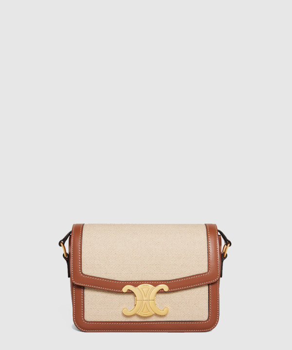 [CELINE-셀린느]패브릭과 소가죽 클러치 188882