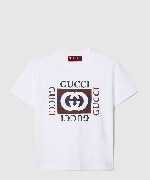 [GUCCI-구찌]프린트 코튼 저지 티셔츠 787299