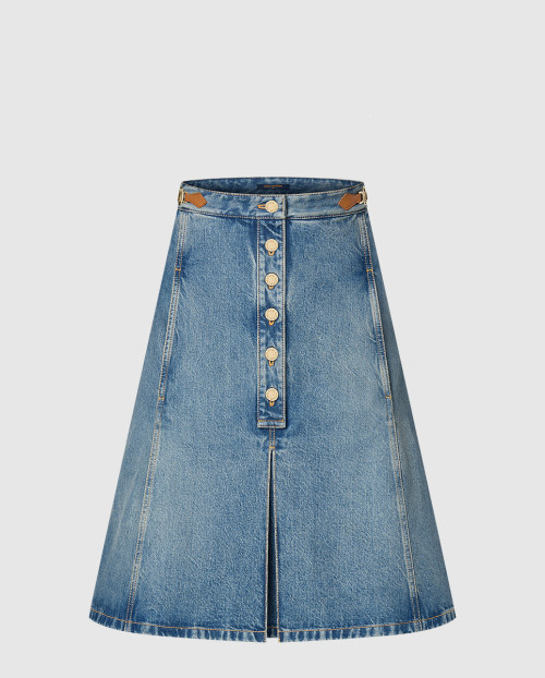 [LOUIS VUITTON-루이비통]데님 미디 스커트 1AFYXE