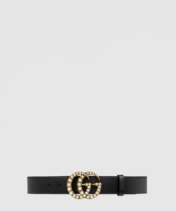 [GUCCI-구찌]펄 GG 마몽 와이드 벨트 453260
