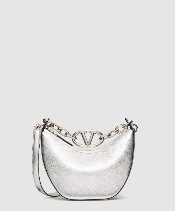 [VALENTINO-발렌티노]미니 체인 메탈릭 송아지 가죽 클러치