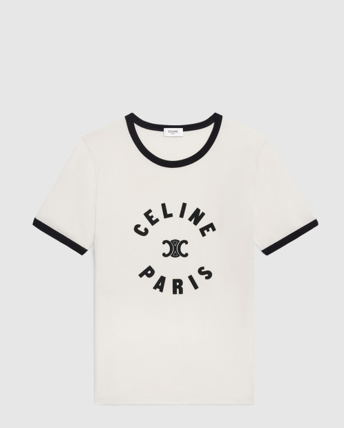 [CELINE-셀린느]트리옹프 티셔츠 코튼 저지 2X14O6