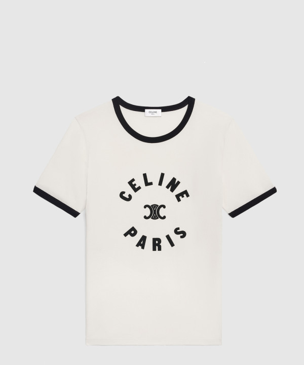 [CELINE-셀린느]트리옹프 티셔츠 코튼 저지 2X14O6