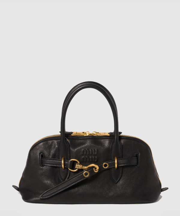 [MIUMIU-미우미우]아방뛰르 나파 가죽 탑 핸들백 5BB168