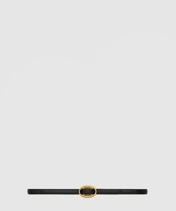 [SAINT LAURENT-생로랑]타원형 슬림 벨트 756409