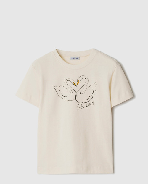 [BURBERRY-버버리]박시 스완 코튼 티셔츠 80958271