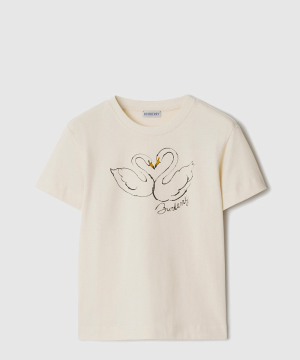 [BURBERRY-버버리]박시 스완 코튼 티셔츠 80958271